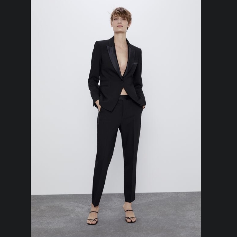 Zara Women's Tuxedo Jacket + Pants